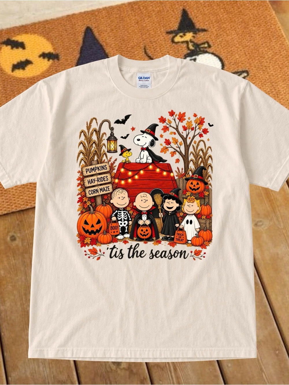 Tis The Season Peanuts Halloween Tee, Halloween Gift